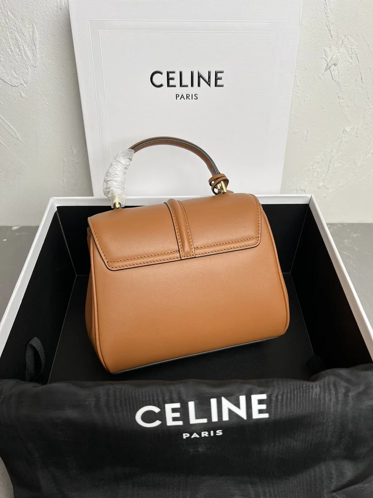 celine leather shoulder bag mini