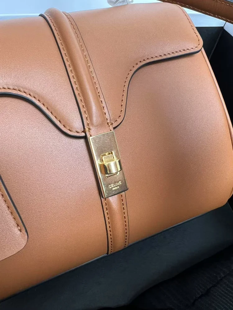 celine leather shoulder bag mini