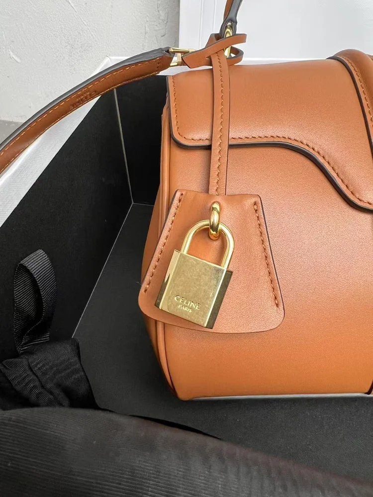 celine leather shoulder bag mini