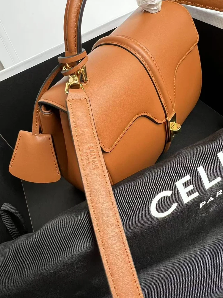 celine leather shoulder bag mini