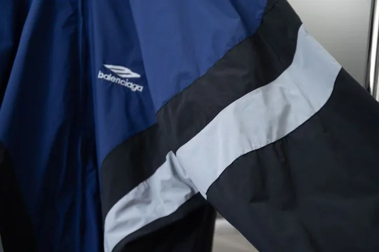 balenciaga sports icon off shoulder tracksuit jacket