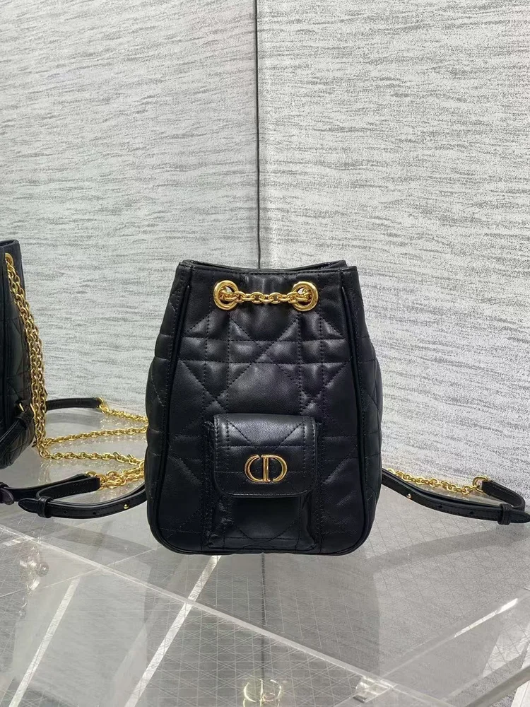 dior leather chain strap flap