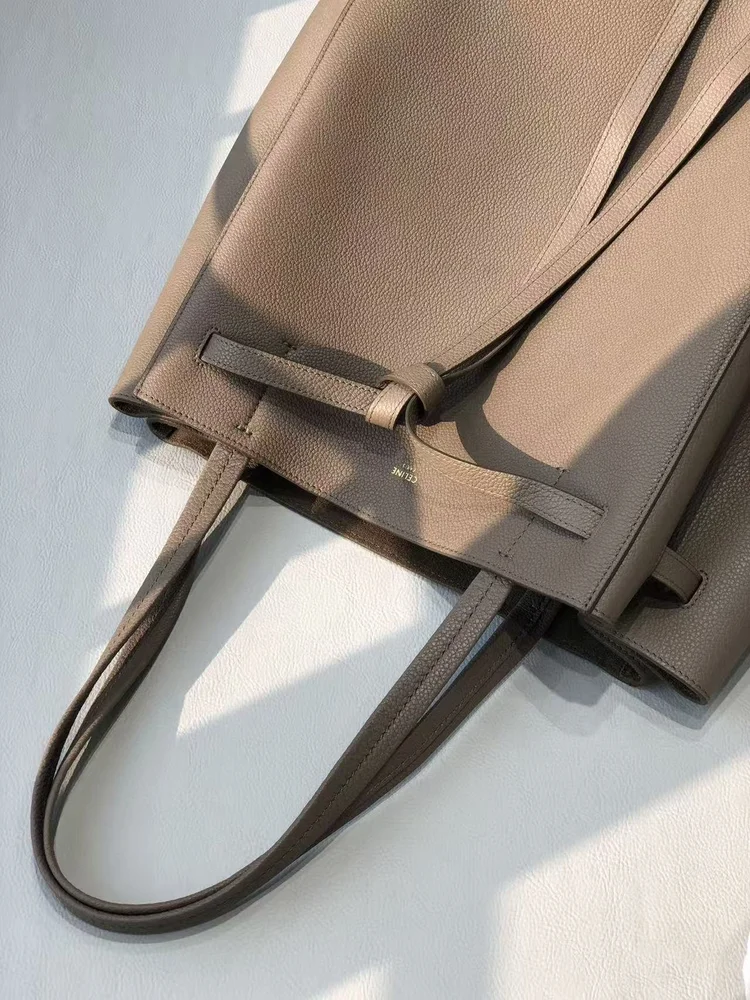 celine leather tote shoulder bag