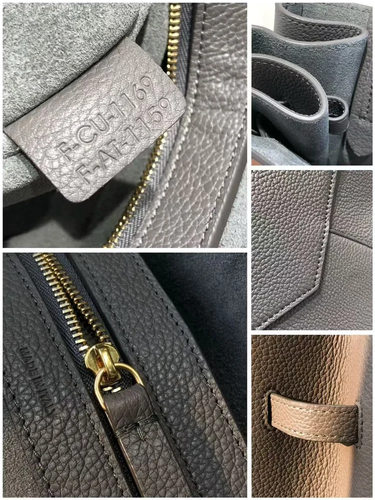 celine leather tote shoulder bag