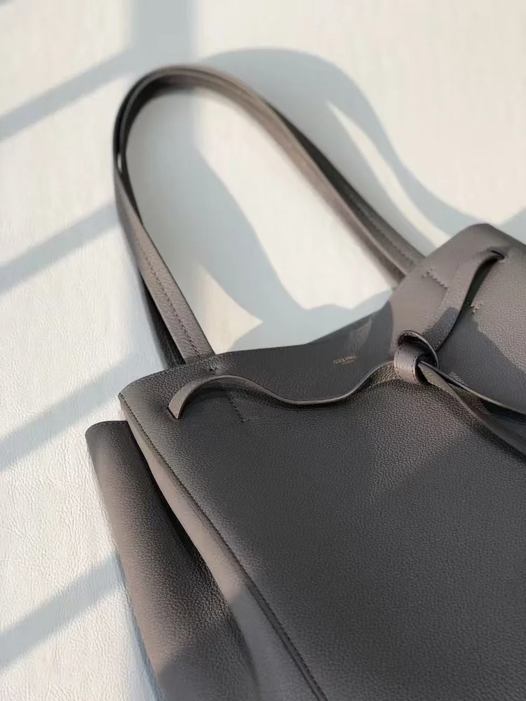celine leather tote shoulder bag