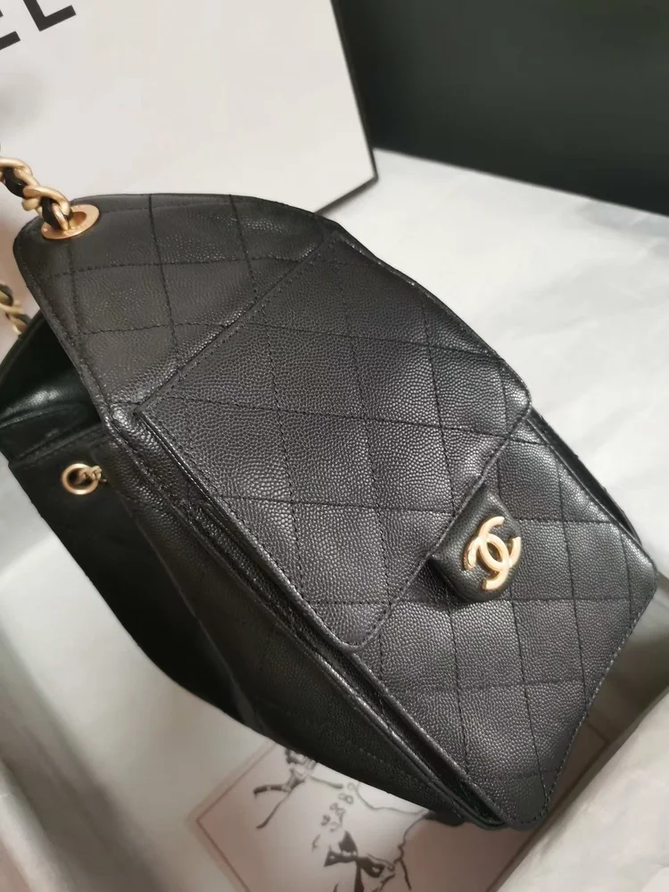 chanel caviar leather