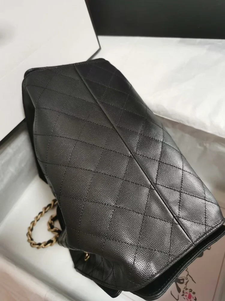 chanel caviar leather