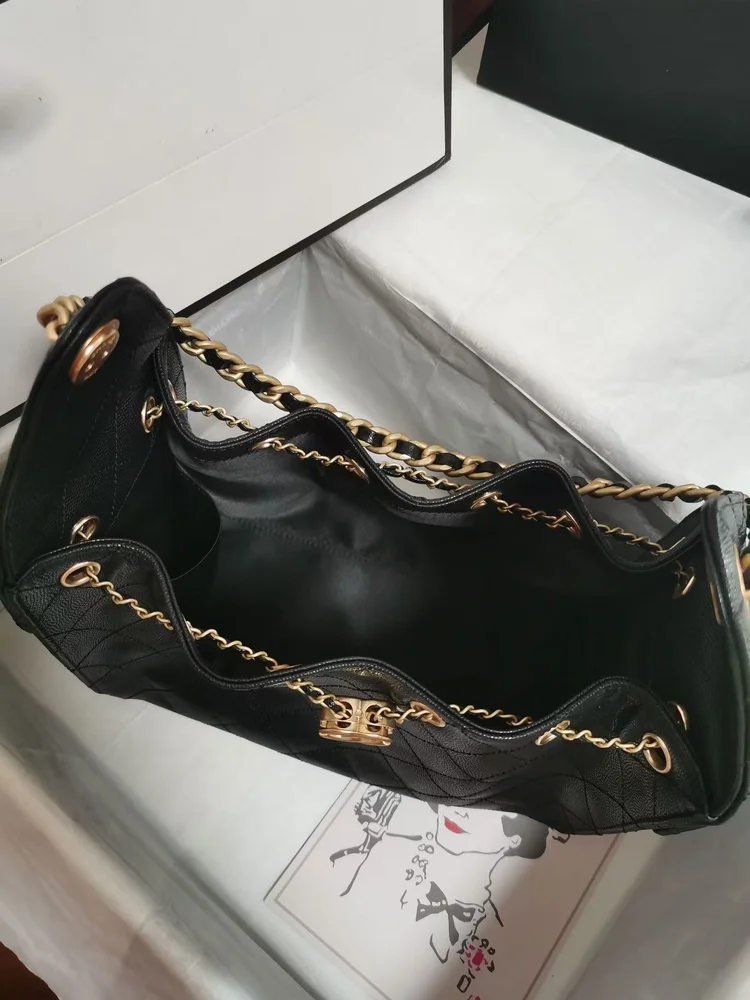 chanel caviar leather