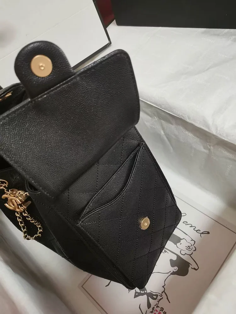 chanel caviar leather