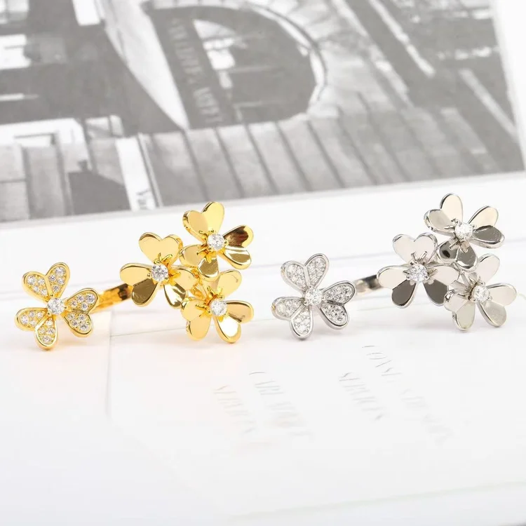 van cleef & arpels clover open ring