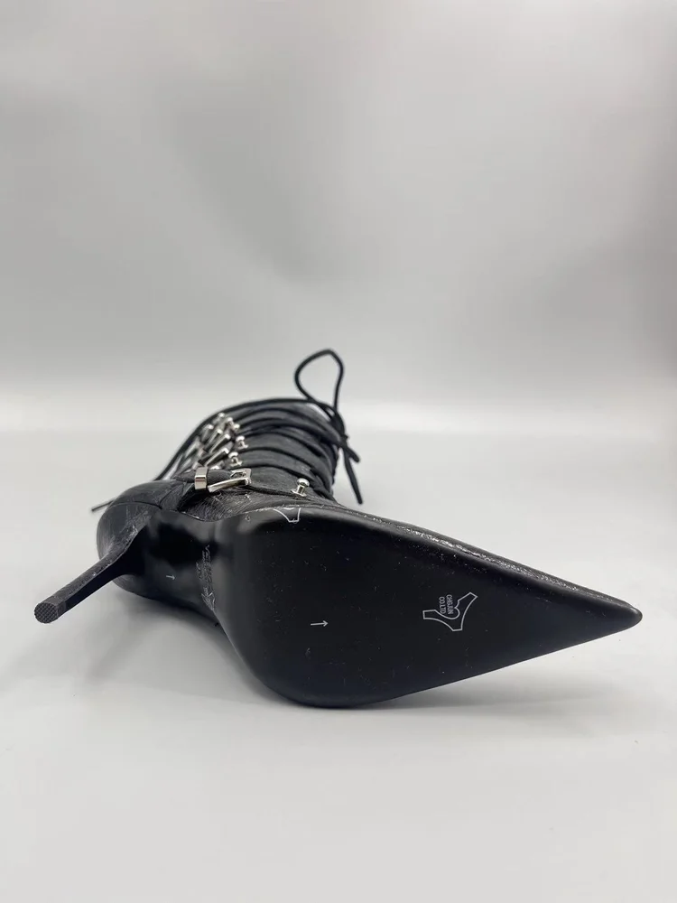 lsoul lsoul high heeled pointed toe boots