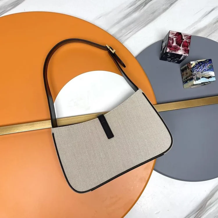 ysl leather canvas bag