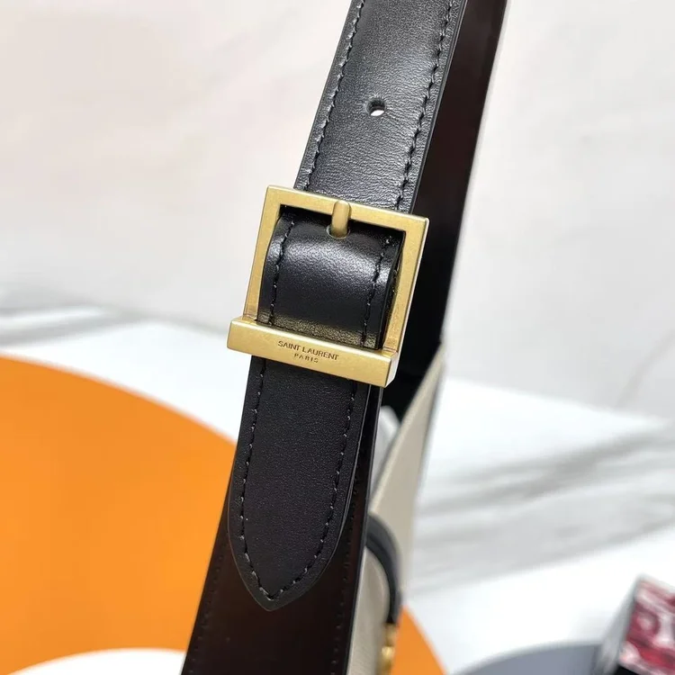 ysl leather canvas bag